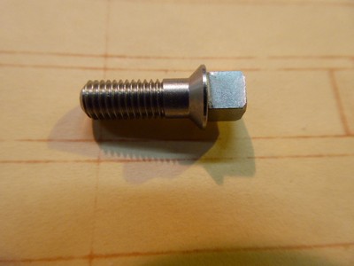 Square Head Bolt Countersunk 5mm - Steel - 5x0.75x13